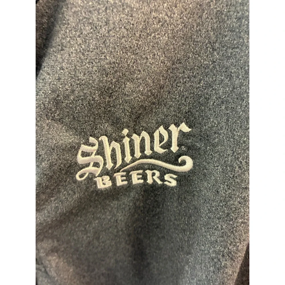 The North Face Shiner Beers Gray Quarter Zip Pullover Mens Large Heathered